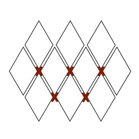 Kryžiukai plytelių tarpams, šešiakampėms (200 vnt), 2 mm