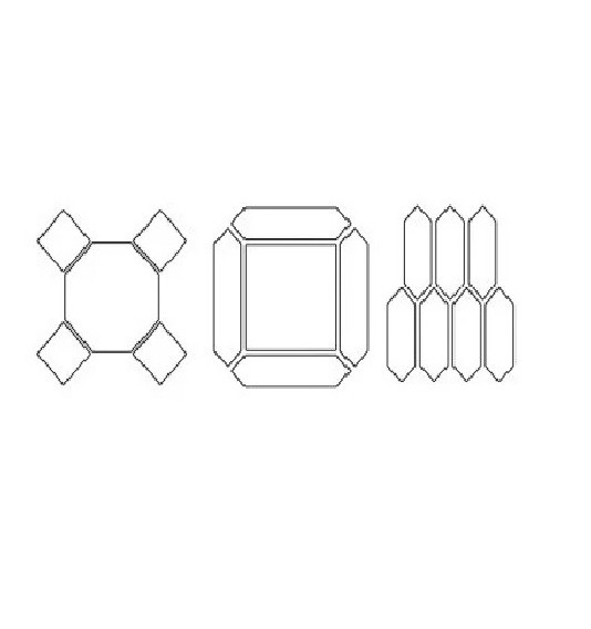 Kryžiukai plytelių tarpams, šešiakampėms (200 vnt), 3 mm