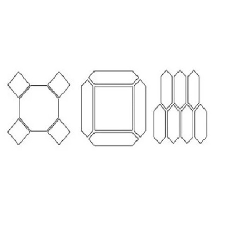Kryžiukai plytelių tarpams, šešiakampėms (200 vnt), 3 mm