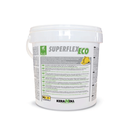 Superflex Eco A+B (balti), 8 kg dvieju komponentu organiniai mineraliai klijai (R2T)