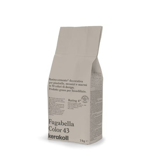 Fugabella Color 43, 3 kg cementinis glaistas plytelių siūlių tarpams