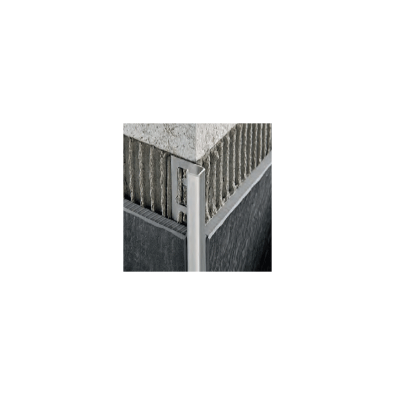 Profilis, aliuminis anoduotas, baltas, uzbaigimas, h 12,5 mm 2 vnt