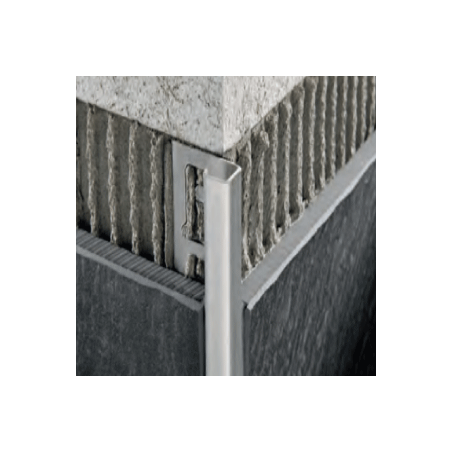 Profilis, aliuminis anoduotas, baltas, uzbaigimas, h 12,5 mm 2 vnt