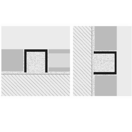 Profilis, žalvaris, poliruotas, h 10x10 mm, L 2,7 m