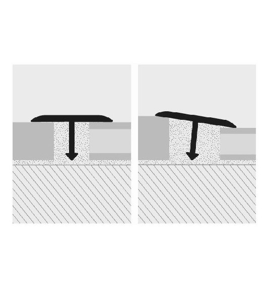 Profilis, aliuminis anoduotas, pilkas, 10mm, L 2,7m