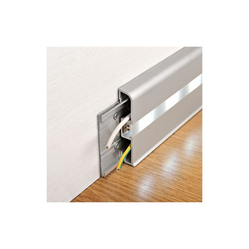 Grindjuostė, anoduoto aliuminio su LED, L 2,0m