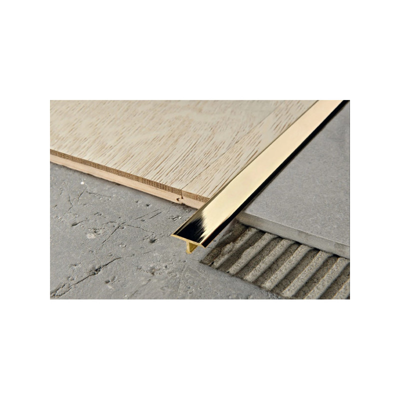 Profiil, poleeritud messingist, h 20 mm, L 2,7 m