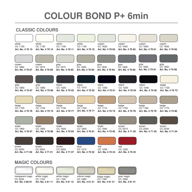 Silikoonpüstol epoksiidliimile Akemi Colour Bond P+, 1 tk.