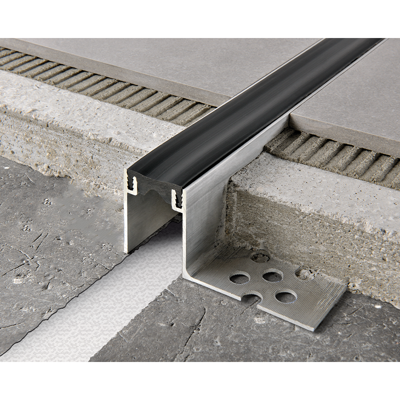 Profiil deformeeruv alumiinium + neopreen, siledamad servad, h 50 mm L 3 m, 1 tk.