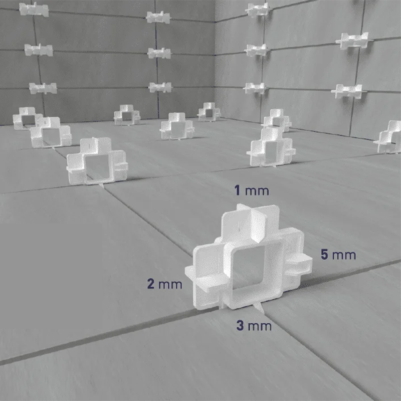 Ristid plaatide vahekauguste jaoks, korduvkasutatavad, 1,2,3,5 mm (40 tk)