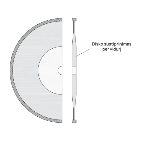 Teemantketas sile, peenike teemant, märglõige, ̈250 mm, 25,4 mm | teemantkettad | NMF Home