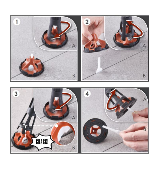 Triikimissüsteemi komplekt, 1,5 mm VITE klambrid (1000 tk) ja VITE top (300 tk), 3-15mm