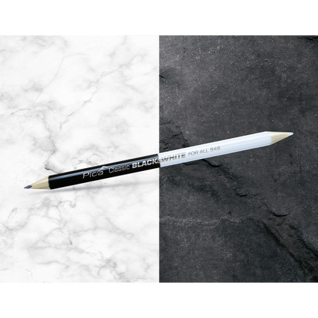 Pica Classic pliiats, must/valge, 1 tk. | professionaalsed-markerid | NMF Home