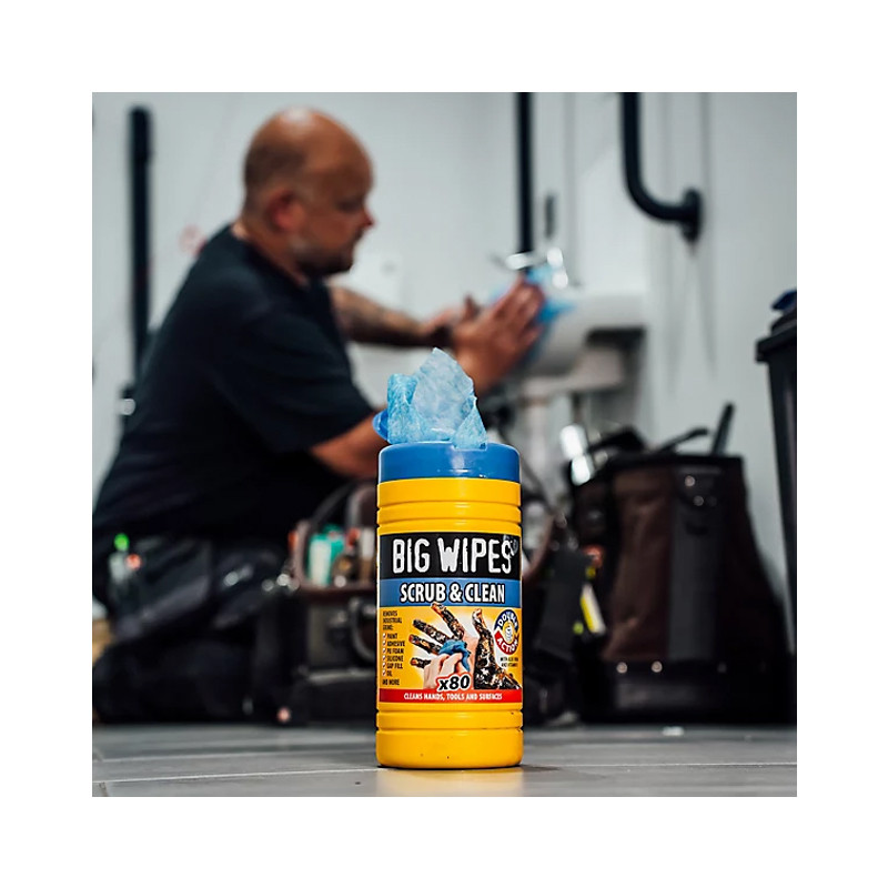 Puhastuslapid BIG WIPES HEAVY DUTY, 80 tk.