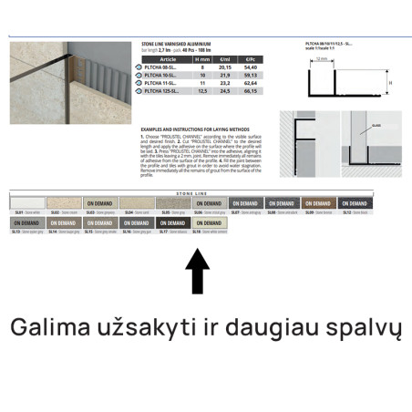 Profiil, anodeeritud alumiinium, poleeritud kroomitud, h 10 mm, L 2,7 m | vannituba | NMF Home