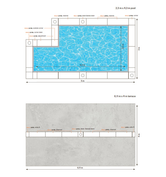 JALGAKIVI plaaditud drenaažisüsteem, 1 m2