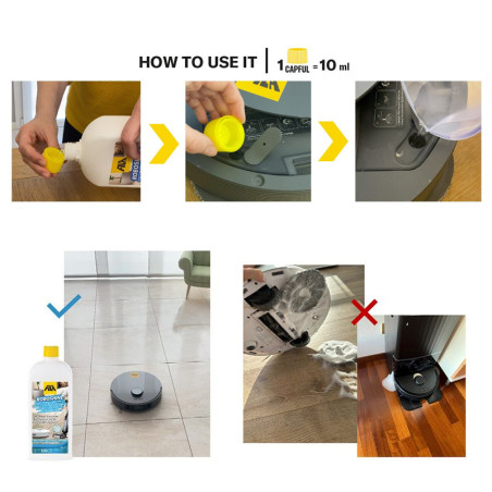 FILA ROBOSHINE 1 l, puhastusvahend robottolmuimejatele/puhastitele | puhastusvahendid | NMF Home