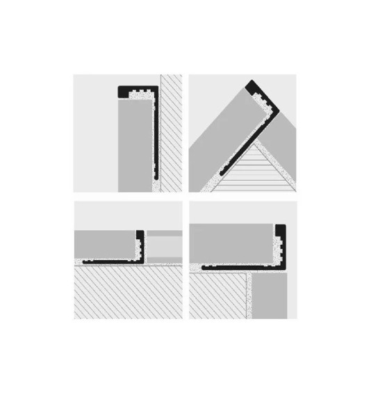 Profiil, alumiinium anodeeritud, Stone Cream, h 10 mm, L 2,7 m