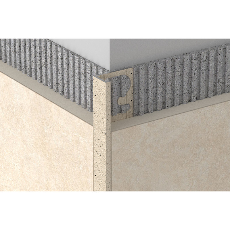 Profiil, alumiinium anodeeritud, Stone Cream, h 12,5 mm, L 2,7 m