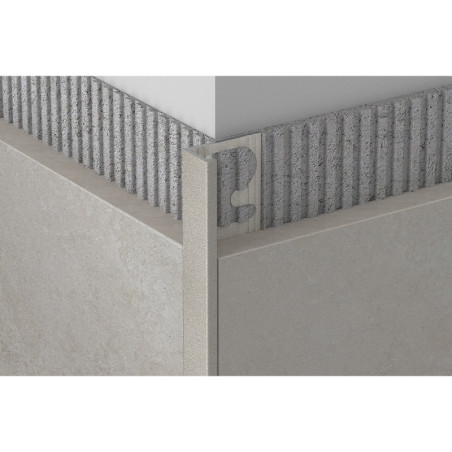 Profiil, alumiinium anodeeritud, Stone Cristal, h 12,5 mm, L 2,7 m | seinte-profiilid | NMF Home