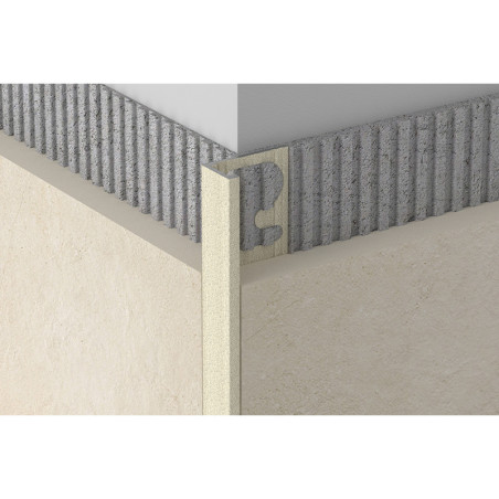 Profiil, alumiinium anodeeritud, Stone Greyvory, h 12,5 mm, L 2,7 m | seinte-profiilid | NMF Home