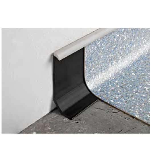 PVC-sokkel 80 mm, must, L...