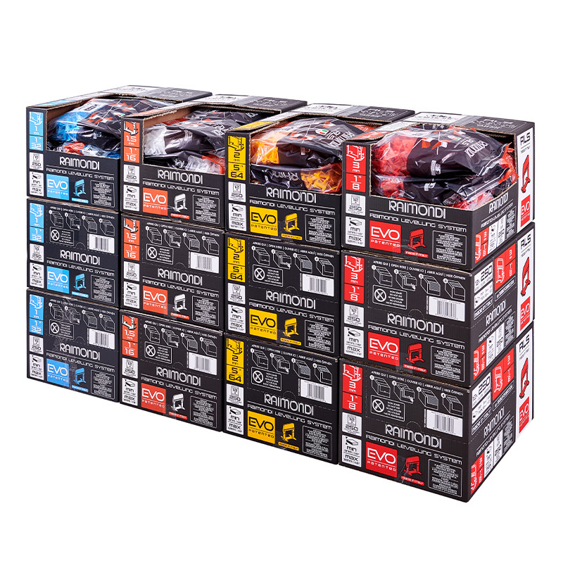 Võrdlussüsteemi klambrid, Raimondi EVO, 1,5 mm, 3–12 mm (2200 tk)