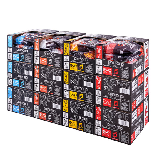 Võrdlussüsteemi klambrid, Raimondi EVO, 1 mm, 3–12 mm (250 tk)