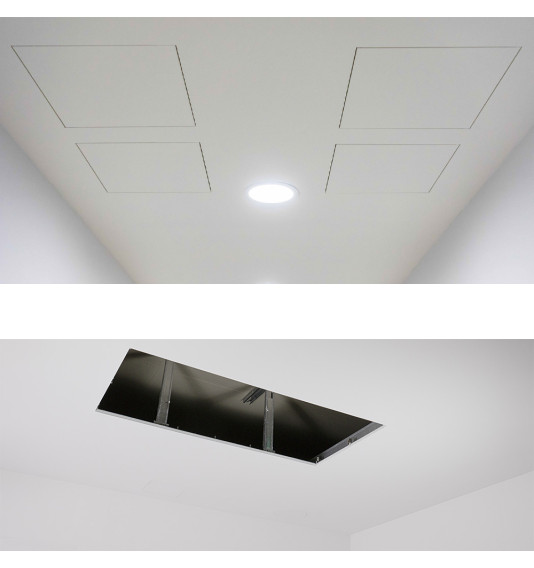 Alumiiniumist revisioon uks (värvitav), 1000x600x12,5 mm