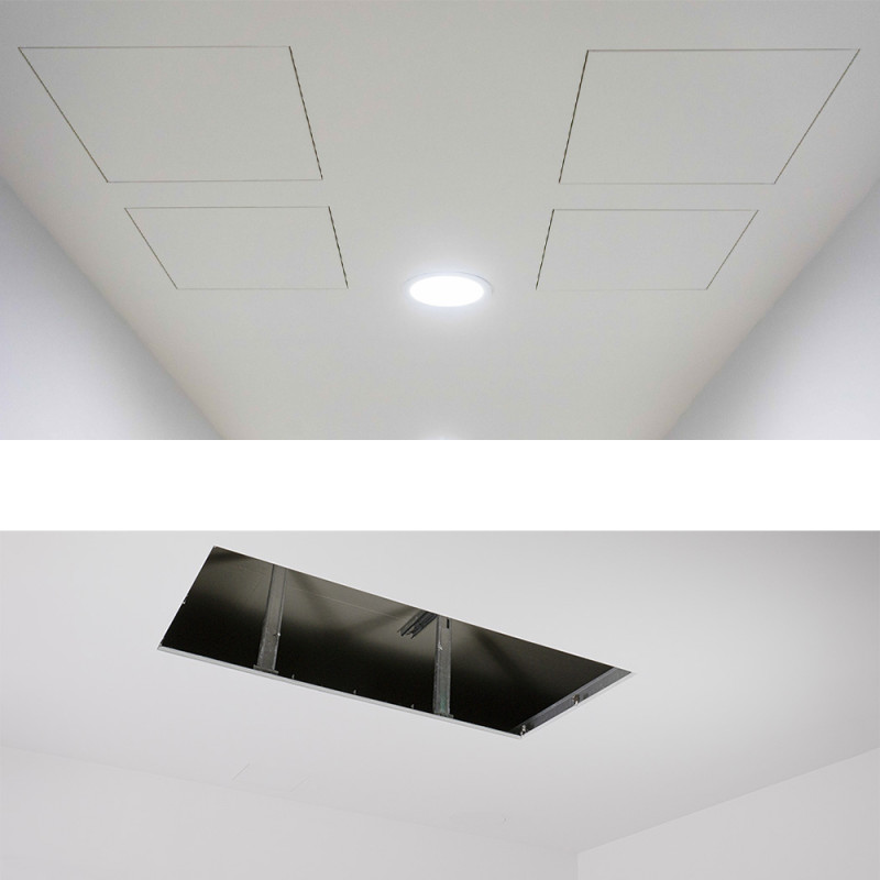 Alumiiniumist revisioon uks (värvitav), 1000x600x12,5 mm
