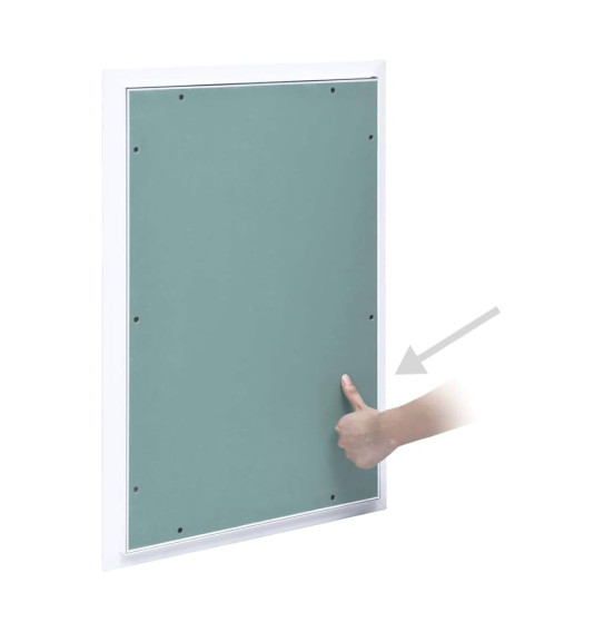 Alumiiniumist revisioon uks (värvitav), 1000x600x12,5 mm
