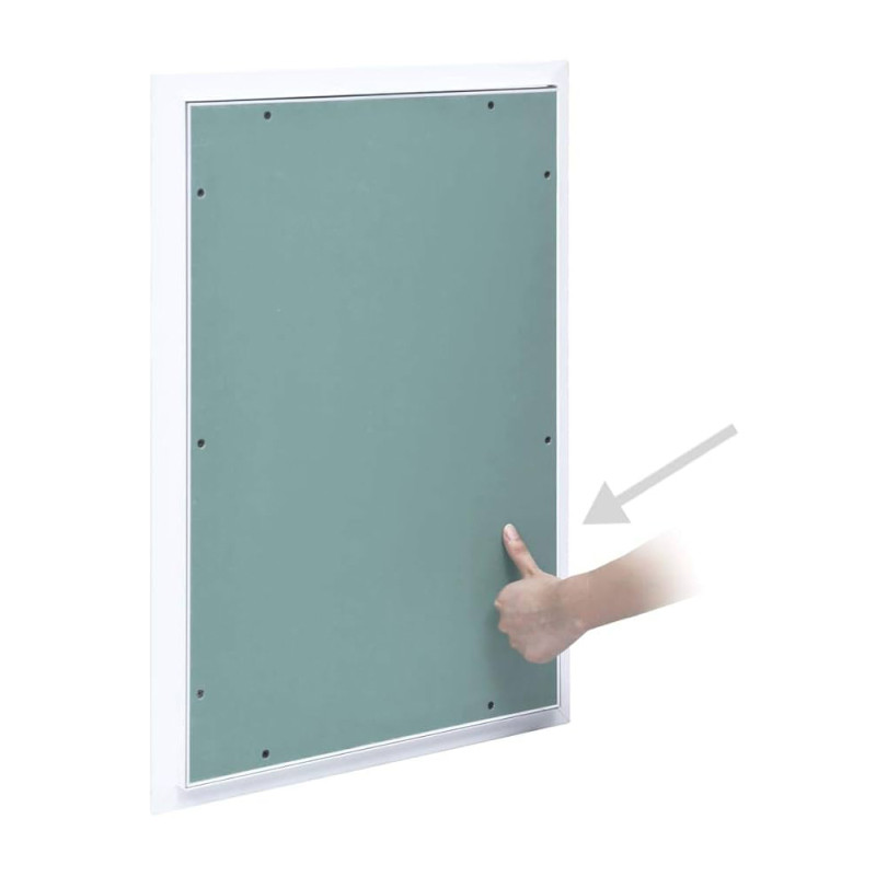 Alumiiniumist revisioon uks (värvitav), 1000x600x12,5 mm