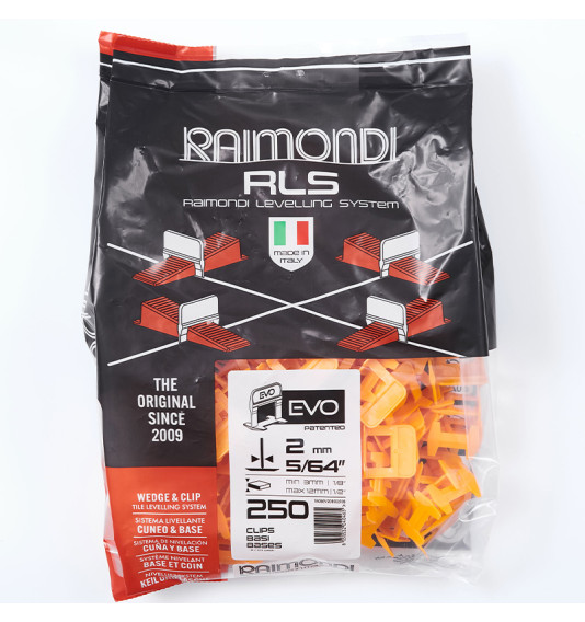 Võrdlussüsteemi klambrid, Raimondi EVO, 2 mm, 3–12 mm (250 tk)