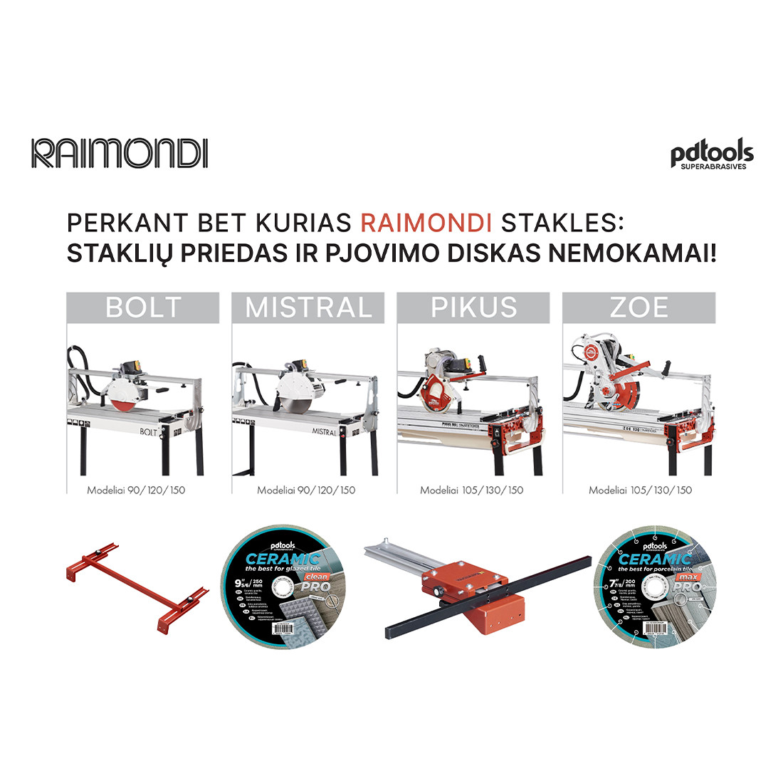 Pirk Raimondi stakles - priedas ir diskas dovanų!